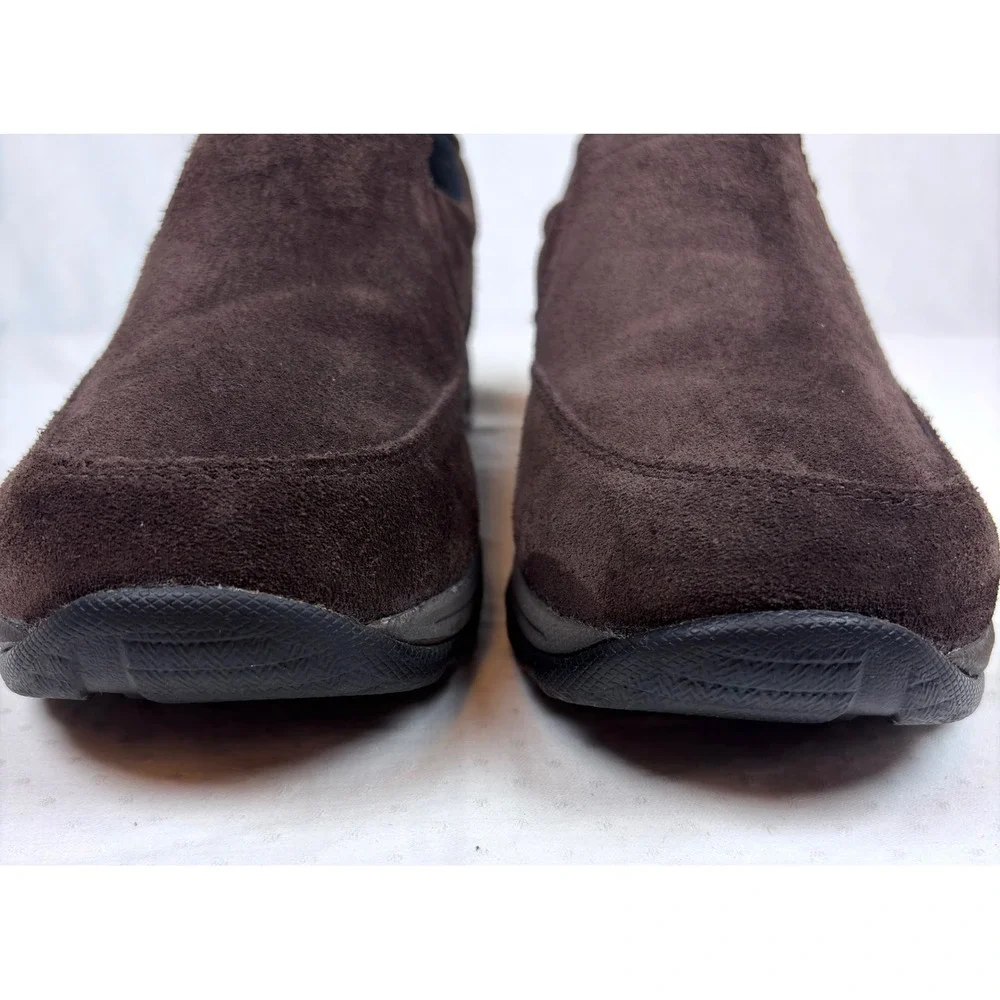 LL Bean Mens Comfort Mocs Brown Suede Slip On Shoes 10.5 Wide Classic Outdoors